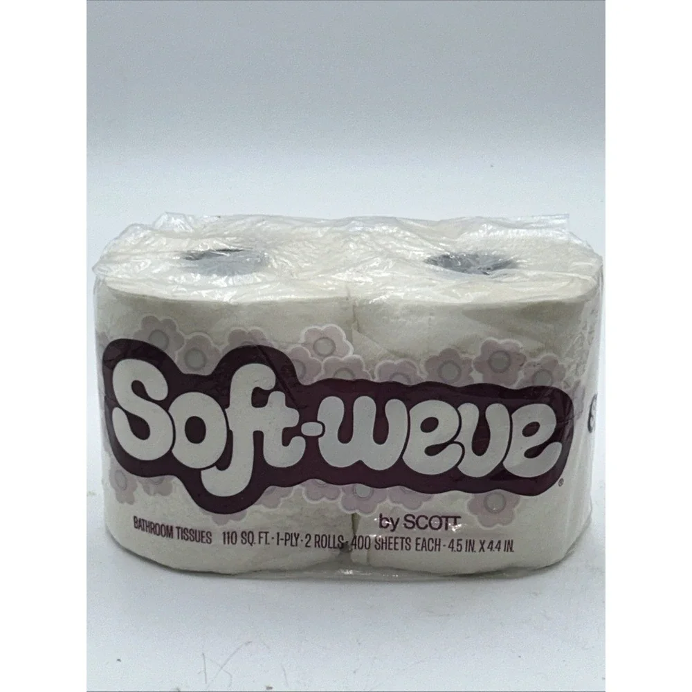 Vintage Scott Toilet Paper Soft-Weve 1980 Original Package Movie Prop